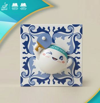 New 2026 Macao International Table Tennis Federation Men's and Women's World Cup Patterned Refrigerator Magnet