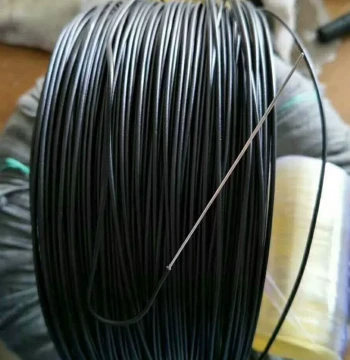 Black Iron Wire 1.2mm Coated Iron Wire Rubber-Coated Wire Bundling Strap 50 Meters Binding Wire Galvanized Plastic-Coated Iron Wire