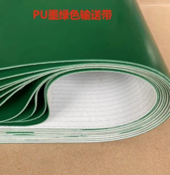 Food Grade White Base Green Surface PVC Belt Wear-Resistant Anti-Slip Anti-Static Industrial Incline Synchronous Conveyor Belt