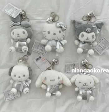 Discount In-Stock South Korea Sanrio My Melody Kitty Silver Cute Keychain Christmas Gift