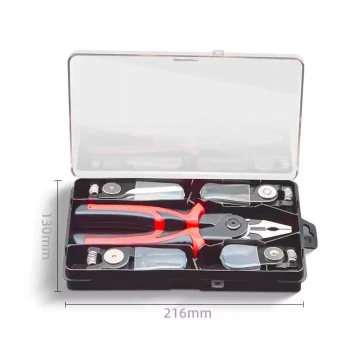 Multifunctional 5-in-1 Plier Set with Interchangeable Heads for Home Use: Wire Cutting, Diagonal Cutting, Stripping, and Snipping