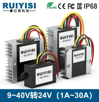 RUIYISI 24V Power Supply 9-40V to 24V Voltage Regulator Module 12V 24V 36V to 24V Step-Up/Step-Down Converter