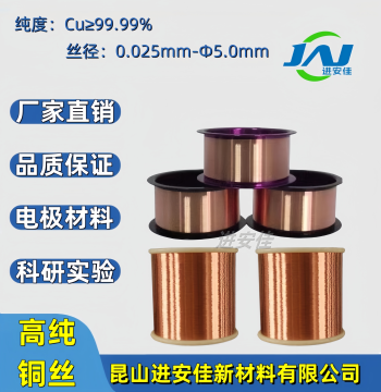 High Purity Copper Wire Oxygen-Free Copper Wire T2 Purple Copper Wire Conductive Thermally Conductive Metal Wire University Research Experiment New Materials