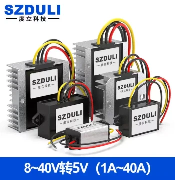 DC Power Supply 12V 18V 22V 23V 24V to 5V 1A-60A Vehicle Step-Down Module DC-DC Converter