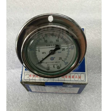 Seismic Hydraulic Oil Pressure Gauge YK60III Type Wuxi Liyou Pressure Gauge Factory (Axial with Edge) 0.1-60MPa