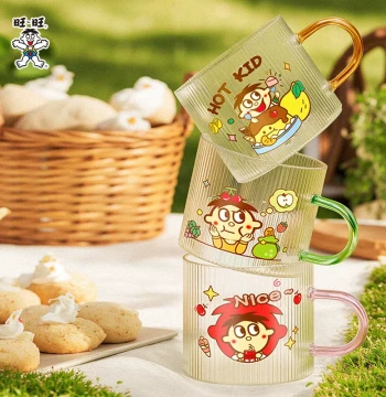 Want Want Merchandise New Product Glass Cup 400ml Office Water Cup Coffee Cup Household Juice Cup