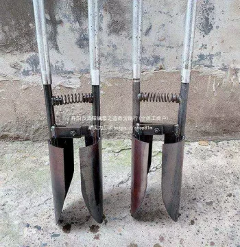 Excavation Shovel for Hard Soil, Wire Pole Holes, Tree Pits; Luoyang Scoop for Hole Drilling and Seedling Transplanting