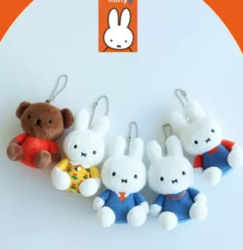 Partial Stock Korea Authentic Miffy Penguin Keychain Cute Miffy Plush Doll Limited Christmas Gift