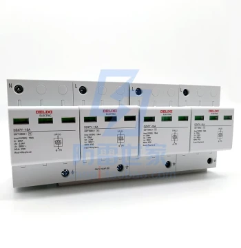 Delixi Class I Three-Phase Power Lightning Protector DZ47Y-15A 4P, Surge Arrester 385V
