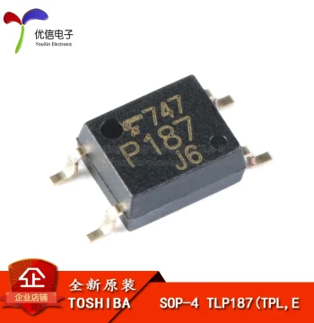 Genuine Original Surface-Mount Optocoupler: TLP187 (TPL, E) SOP-4 Darlington Type Optocoupler Chip