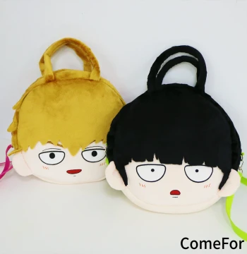 ComeFor Mob Psycho 100 Official Hair Tie Eye Mask Makeup Mirror Folding Umbrella Long-Handle Umbrella Slippers Shoulder Bag Canvas Tote