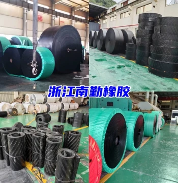 Mixing Plant Black Rubber Nylon Conveyor Belt, High-Temperature Resistant Heat-Resistant Transmission Belt, Herringbone Pattern Ring Flame-Retardant Belt