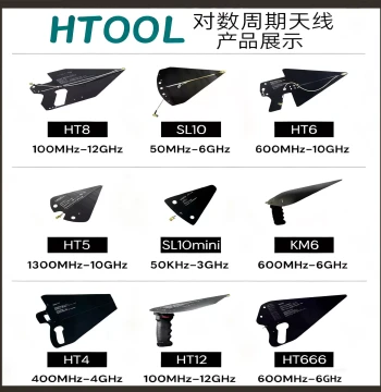 Log Periodic Antenna Handheld Broadband Directional Antenna Radio Direction Finding Signal Receiver Spectrum Analyzer Antenna