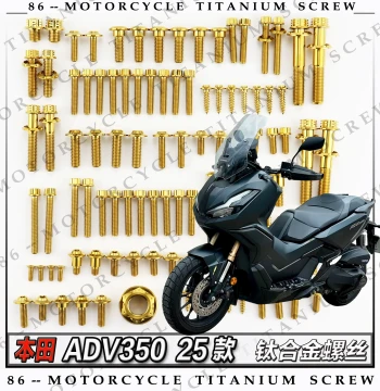 Honda ADV350 25 Model Motorcycle Full Vehicle Titanium Alloy Screws Modification Bolts Gold Burnt Titanium Candy Color