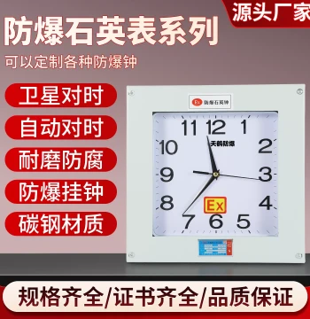 Tianhe Explosion-Proof Electronic Clock BSZ Explosion-Proof Quartz Clock, Explosion-Proof Wall Clock for Chemical and Pharmaceutical Plants