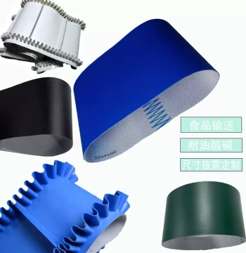 White/Blue Food Grade PU Conveyor Belt, Assembly Line Conveyor Belt, Oil-resistant and Cut-resistant Transmission Belt
