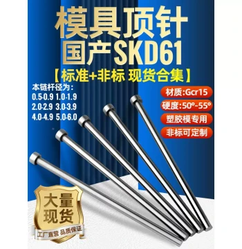Domestic SKD61 Full-Hard Bearing Steel GCr15 Precision Plastic Mold Ejector Pins and Sleeves