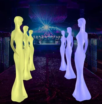 LED Light-Up Mannequin Display Decorative Human Figure Lamp for Indoor Outdoor Store Exhibition Decoration Landscape Creative Ornament