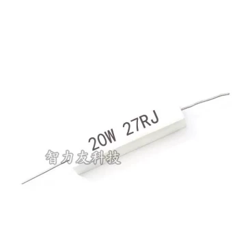 Horizontal Ceramic Cement Resistor 20W 3.3R 4R 4.7R 5R 5.6R 6R 6.8R 7.5R J Ohm 20 Watt