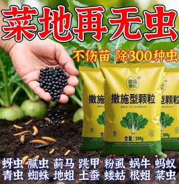 Qingjun Granular Broadcast Fungicide for Disease Prevention in Fruits, Vegetables, and Field Crops, Anti-Soil-Borne Resistance General Granular Fertilizer