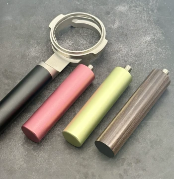 Coffee Handle 58mm CNC Flat Stainless Steel Matte Frosted Handle Head Vesbo Coffee Accessories