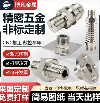 CNC Machining Service for Stainless Steel and Aluminum, Swiss-Type Lathe, Custom Non-Standard Metal Hardware Parts