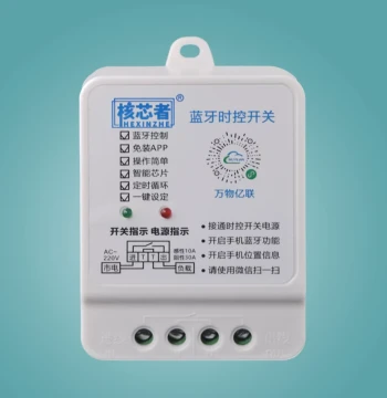 Time Control Switch, 220V Wireless Controller LED Timer 3000W Bluetooth Smart Timing Switch
