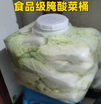Food-Grade Pickled Cabbage Bucket, Northeastern Style Pickled Chinese Cabbage and Vegetables, Household 25L Foldable Plastic Soft Rubber Water Barrel Bag for Car Use