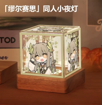 Arknights Merchandise Night Light W Muelsyse Amiya Lappland 2D Fan-Made Goods Ornament
