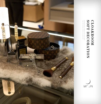 MOON Model Room Walk-in Closet Lady's Vanity Table Ornaments Whole House Customization Showroom Sales Office Decorations