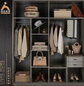 Luxury Walk-in Closet Soft Furnishing Coordination Set for Sales Office Master Bedroom Wardrobe Decor and Sample Room Clothing Displays