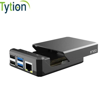 Raspberry Pi 4B Case Aluminum Alloy Sliding Magnetic Design Passive Cooling