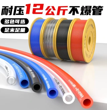 Sunnes PU Air Hose for Air Compressors – Explosion-Proof, High-Temperature, High-Pressure Transparent Pneumatic Tubing (8mm, 6x4, 10mm, 12mm)