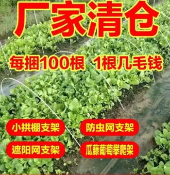 100pcs Fiberglass Rods for Small Arch Greenhouses, Solid Rods for Greenhouse Frames and Insulation Tunnels