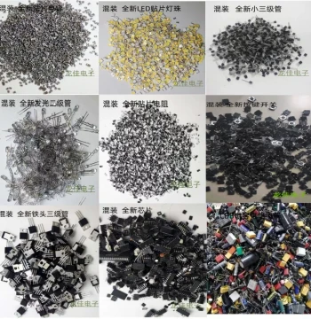 Assorted Electronic Component Kit: Mixed Resistors, Capacitors, and Electrolytics (10g-250g/1 Jin) for School Experiments and Practice
