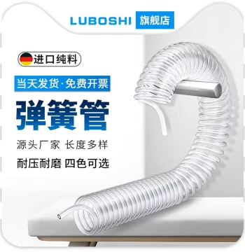 Transparent PU Spring Air Hose Spiral Telescopic Air Compressor Pump High-Pressure Pneumatic Duct 8mm/10mm/12mm
