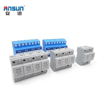 Class B Test Power Lightning Arrester 100kA Outdoor with NKZ Electrical Box, Select Class I Surge Protector AM-L/N