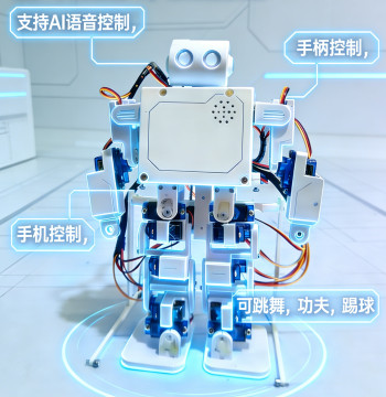 Mini Bipedal Robot with AI Voice Handle and Network Control - STM32 Arduino MCU Programmable Model 304