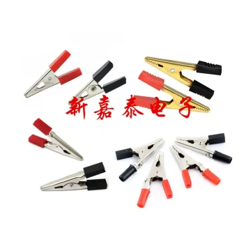 Alligator Clip Test Clips Large/Small Electrician Clips Multimeter Power Supply Clips Wire Connection Iron Conductive Test Clips