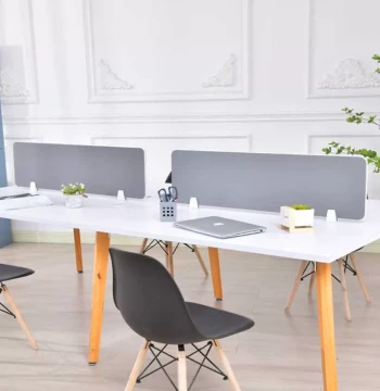 Office Desk Partition, Desktop Divider, Workstation Mesh Panel, Office Screen Partition, Office Furniture Screen Clamp