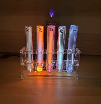 Rare Gas Glow Tube 18mm Diameter Luminescent Body He/Ne/Ar/Kr/Xe Noble Inert Gas Lightning Tube