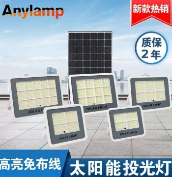 LED Solar Flood Light Aquarius Outdoor Solar Lamp High-Power Home Courtyard Lighting Wall Light