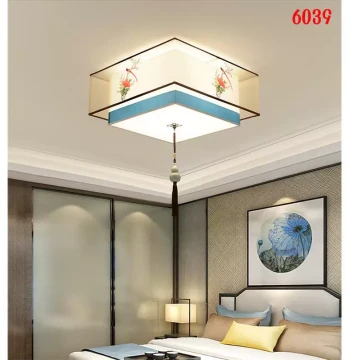 New Chinese Style Cozy Bedroom LED Ceiling Light Bedroom Dining Room Lighting Creative Minimalist Round Modern Chinese Style