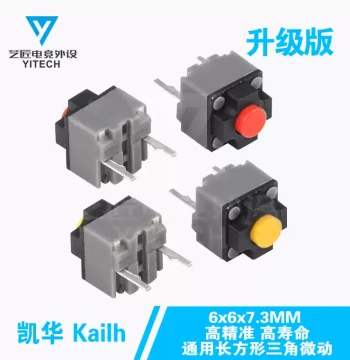 Kailh Square Mouse Silent Micro Switch Button, Universal Genuine Part for Razer, Logitech M330, M590, GPW