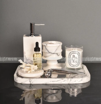 WU Wuxiwu Modern New Chinese Style Model Room Bathroom Sanitary Tray, Aromatherapy, Toiletries, Soft Decoration Matching