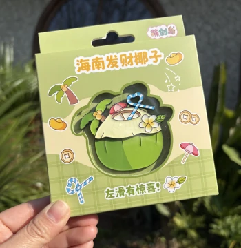 Hainan Fortune Coconut Refrigerator Magnet Metal Souvenir Sanya Specialty Memorial Creative Product Gift Box Set