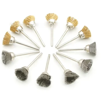 36-Piece Brass Wire Steel Wire Polishing Wheel Pen-Type + Flat-Type + Bowl-Type Premium Packaging