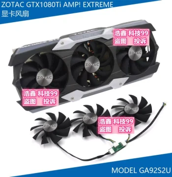 ZOTAC GTX1080Ti AMP! EXTREME 11G Graphics Card Cooling Fan Blade GA92S2U