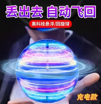 Smart Induction UFO Spinning Flying Ball with Lights, Cool Remote-Control Flying Disc Gyro Toy for Boys, Magic Ball