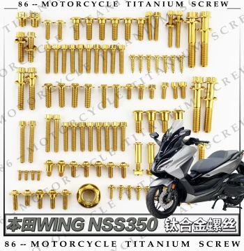 2023 Honda Forza NSS350 Motorcycle Titanium Alloy Screw Kit - Gold, Blue, Candy Green, Purple